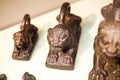 LONDON, UK, BRITISH MUSEUM Royal lion shaped weights - northern Iraq