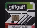 GiffGaff sim card in London