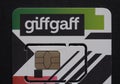 GiffGaff sim card in London