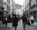 Carnaby Street in London black and white