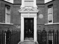 Russell house in London black and white Royalty Free Stock Photo