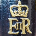 Royal cypher of the Queen in London (hdr)