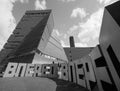 Forward at Tate Modern Tavatnik Building in London black and white