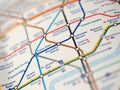 Map of London Underground Royalty Free Stock Photo