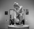Venus Aphrodite statue at British Museum in London, black and wh Royalty Free Stock Photo