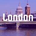 London, UK city name typography title card