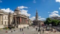 Trafalgar Square and the National Gallery Royalty Free Stock Photo