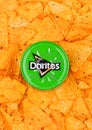 LONDON, UK - DECEMBER 01, 2017: Doritos tortilla chips with Mild Salsa Dip