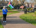 Pro Palestine rally for full ceasefire now march through the of Newham and Redbridge, London Royalty Free Stock Photo