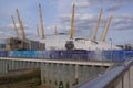 London, UK: the dome of the O2 Arena in the Greenwich Peninsula