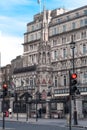 Charing Cross. Empty streets City of London during national lockdown. London, UK