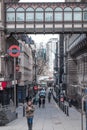 Charing Cross. Empty streets City of London during national lockdown. London, UK