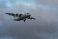 London, UK - 17, February 2019: CityJet a Irish regional airline based in Dublin, British Aerospace aircraft type Avro RJ85 Fly on