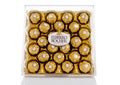 LONDON, UK - FEBRUARY 28, Ferrero Rocher premium chocolate sweets plastic box