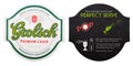 LONDON, UK - FEBRUARY 04, 2018: Grolsch premium lager beer original beermat coaster isolated on white.