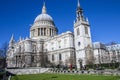 London / UK - February 17,2015 : St Paul`s Cathedral at the top of Ludgate Hill in the City of London, England. Royalty Free Stock Photo