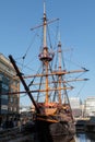 LONDON/UK - FEBRUARY 13 : View of of the Golden Hind in London o Royalty Free Stock Photo