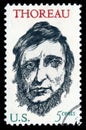 USA postage stamp Henry David Thoreau