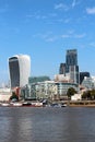 London UK - financial district landscape