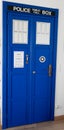 Police public call phone box blue traditional Tardis from Doctor Who