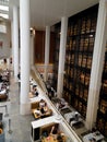 London, UK: interior of British library Royalty Free Stock Photo