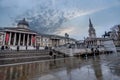 The National Gallery in Trafalgar Square in London Royalty Free Stock Photo