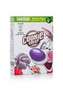 LONDON, UK - JANUARY 10, 2018: Pack of Cookie Crisp whole grain ceral for breakfast on white.Product of Nestle Royalty Free Stock Photo