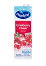 LONDON, UK - JANUARY 02, 2018: Pack Of Ocean Spray brand Cranberry Juice on a White.