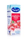 LONDON, UK - JANUARY 02, 2018: Pack Of Ocean Spray brand Cranberry Juice on a White.