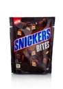 LONDON, UK - JANUARY 02, 2018: Pack of snickers chocolate mini bites on white
