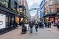 People walking on Carnaby Street in London, UK Royalty Free Stock Photo