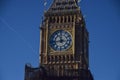 Big Ben scaffolding removed, London, UK