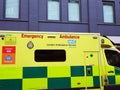 An emergency NHS London ambulance.