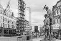 World Cup Sculpture of The Champions near The Boleyn Pub in Upton Park Royalty Free Stock Photo