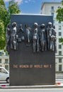 Closeup, Women of WWII statue, Whitehall A3212, London, England