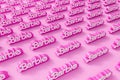 LONDON, UK - July 2023: Barbie doll logo. Barbie is a fashion doll made by Mattel. 3D Rendering