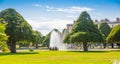 English garden and park Tudors time, Hampton court locates in West London Royalty Free Stock Photo