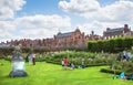 English garden and park Tudors time, Hampton court locates in West London Royalty Free Stock Photo