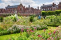 English garden and park Tudors time, Hampton court locates in West London Royalty Free Stock Photo