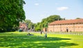 English garden and park Tudors time, Hampton court locates in West London Royalty Free Stock Photo