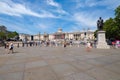 Trafalgar Square and the National Gallery on a summer day in London Royalty Free Stock Photo