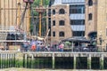 London, UK, July 28, 2019.A full size replica of Sir Francis Drakes 16th century galleon Royalty Free Stock Photo