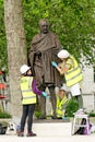 Mahatma Gandhi statue in London, England Royalty Free Stock Photo