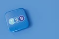 LONDON, UK - July 2023: TSB bank, Trustee savings bank, company logo. 3D Rendering Royalty Free Stock Photo