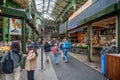 Views inside London\'s famous Borough Market