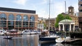 LONDON/UK - JUNE 15 : Assortment of Boats in St Katherine's Dock