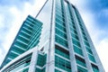 Modern building on Old street. View of City of London Royalty Free Stock Photo