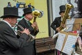 Musicians playing Victorian Brass Instruments