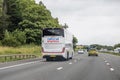 London, UK- June 30, 2023: National Express number 200 bus driving on M4 ringroad Royalty Free Stock Photo