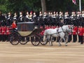 A Royal carriage at Trooping the Colour, London